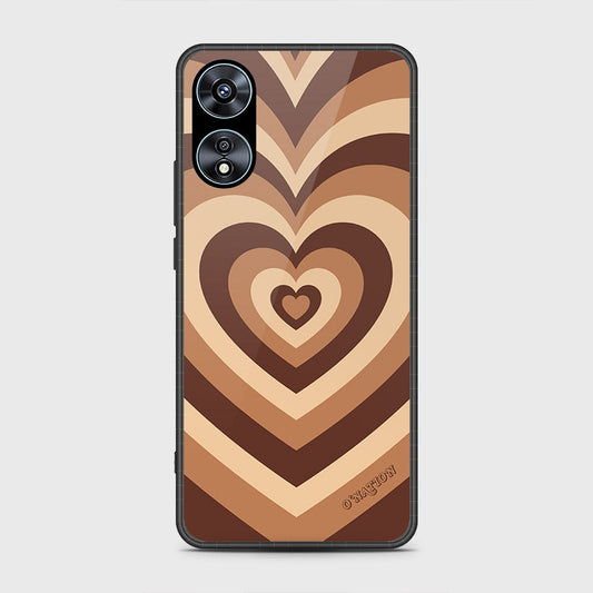 Oppo A78 4G Cover- O'Nation Heartbeat Series - HQ Ultra Shine Premium Infinity Glass Soft Silicon Borders Case