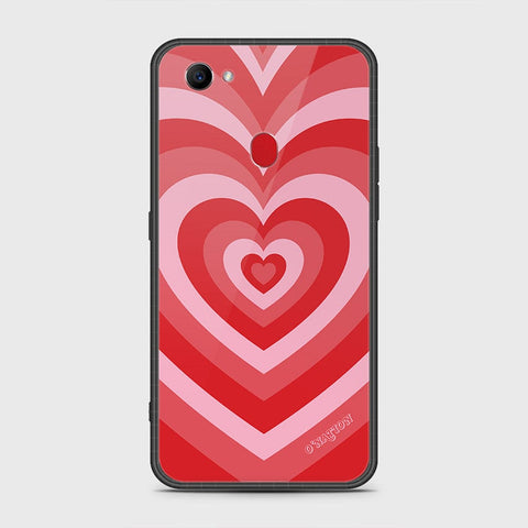 Oppo F7 Cover- O'Nation Heartbeat Series - HQ Ultra Shine Premium Infinity Glass Soft Silicon Borders Case