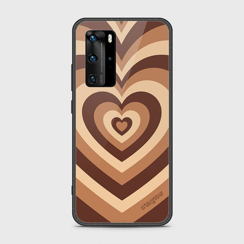 Huawei P40 Pro Cover- O'Nation Heartbeat Series - HQ Ultra Shine Premium Infinity Glass Soft Silicon Borders Case