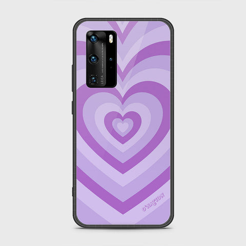 Huawei P40 Pro Cover- O'Nation Heartbeat Series - HQ Ultra Shine Premium Infinity Glass Soft Silicon Borders Case