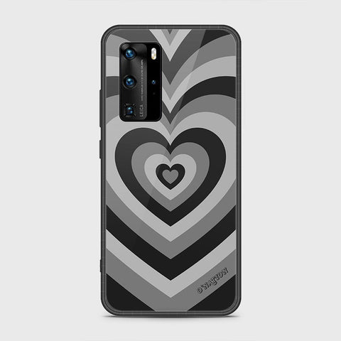 Huawei P40 Pro Cover- O'Nation Heartbeat Series - HQ Ultra Shine Premium Infinity Glass Soft Silicon Borders Case