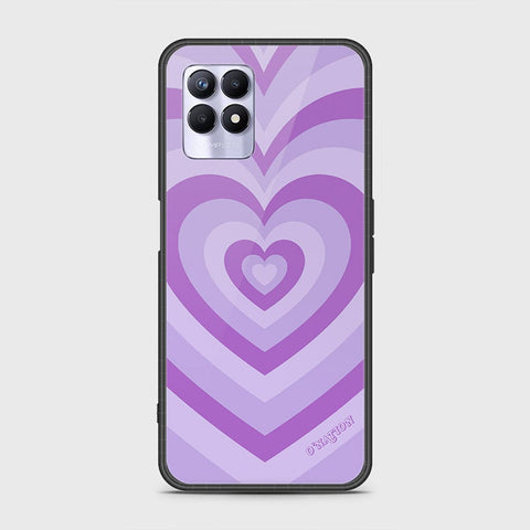 Realme 8i Cover - O'Nation Heartbeat Series - HQ Ultra Shine Premium Infinity Glass Soft Silicon Borders Case