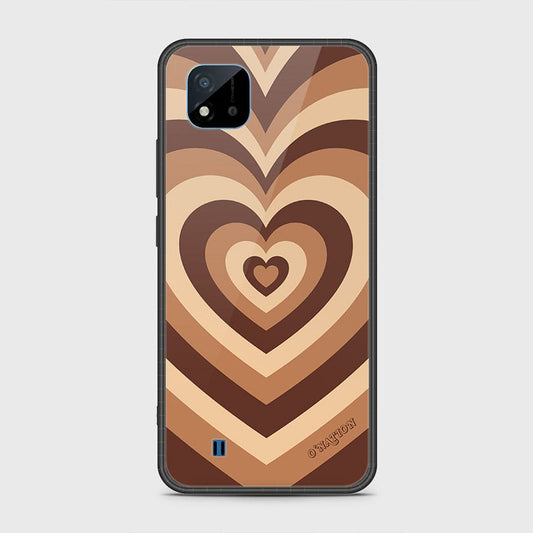 Realme C20A Cover- O'Nation Heartbeat Series - HQ Ultra Shine Premium Infinity Glass Soft Silicon Borders Case