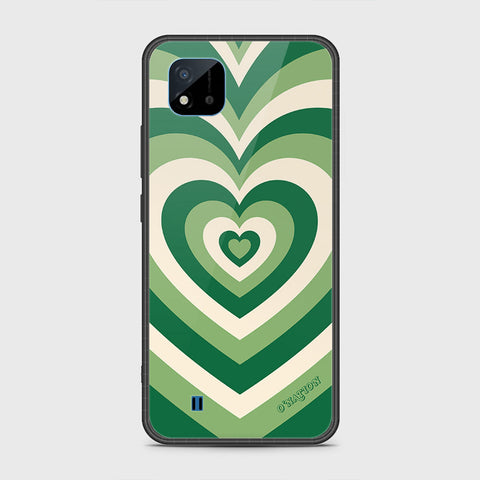 Realme C20 Cover- O'Nation Heartbeat Series - HQ Ultra Shine Premium Infinity Glass Soft Silicon Borders Case