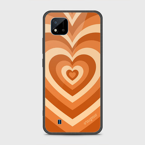 Realme C20 Cover- O'Nation Heartbeat Series - HQ Ultra Shine Premium Infinity Glass Soft Silicon Borders Case
