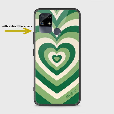 Realme C12 Cover- O'Nation Heartbeat Series - HQ Ultra Shine Premium Infinity Glass Soft Silicon Borders Case