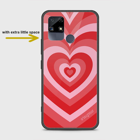 Realme Narzo 20 Cover- O'Nation Heartbeat Series - HQ Ultra Shine Premium Infinity Glass Soft Silicon Borders Case