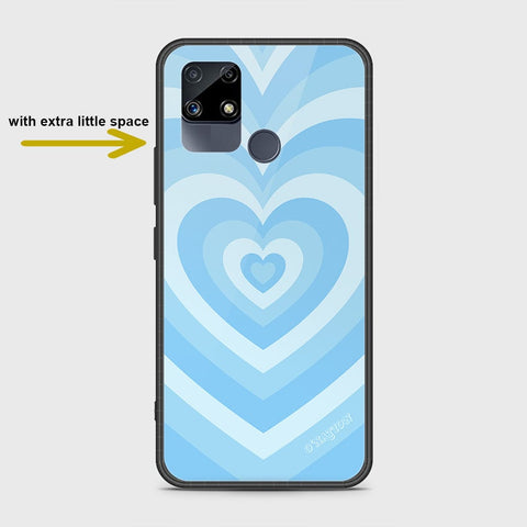 Realme Narzo 20 Cover- O'Nation Heartbeat Series - HQ Ultra Shine Premium Infinity Glass Soft Silicon Borders Case