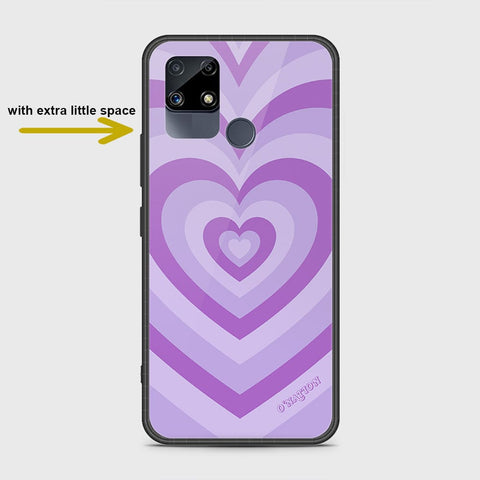 Realme C12 Cover- O'Nation Heartbeat Series - HQ Ultra Shine Premium Infinity Glass Soft Silicon Borders Case