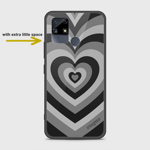 Realme C12 Cover- O'Nation Heartbeat Series - HQ Ultra Shine Premium Infinity Glass Soft Silicon Borders Case