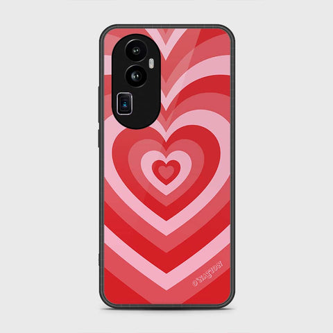 Oppo Reno 10 Pro Plus Cover- O'Nation Heartbeat Series - HQ Ultra Shine Premium Infinity Glass Soft Silicon Borders Case