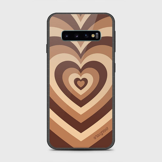 Samsung Galaxy S10 5G Cover- O'Nation Heartbeat Series - HQ Ultra Shine Premium Infinity Glass Soft Silicon Borders Case