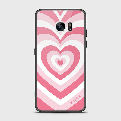 Samsung Galaxy S7 Edge Cover- O'Nation Heartbeat Series - HQ Ultra Shine Premium Infinity Glass Soft Silicon Borders Case