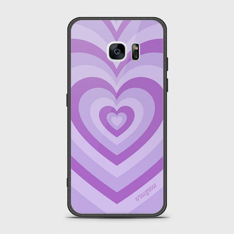Samsung Galaxy S7 Edge Cover- O'Nation Heartbeat Series - HQ Ultra Shine Premium Infinity Glass Soft Silicon Borders Case