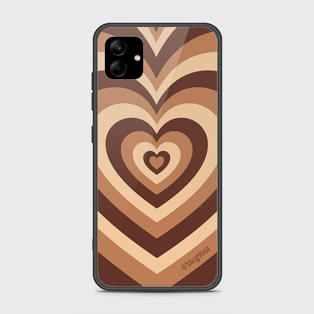 Samsung Galaxy A04e Cover - O'Nation Heartbeat Series - HQ Ultra Shine Premium Infinity Glass Soft Silicon Borders Case