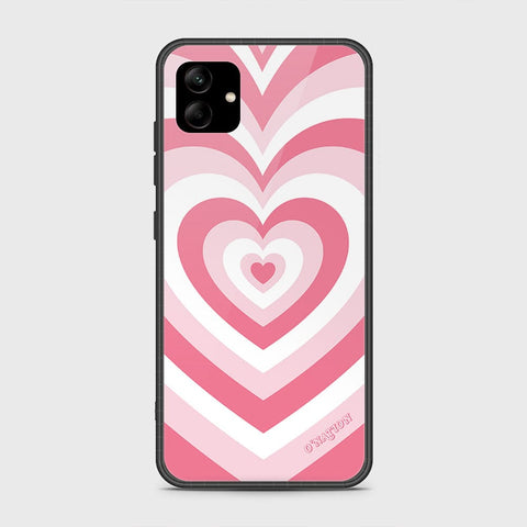 Samsung Galaxy A04e Cover - O'Nation Heartbeat Series - HQ Ultra Shine Premium Infinity Glass Soft Silicon Borders Case