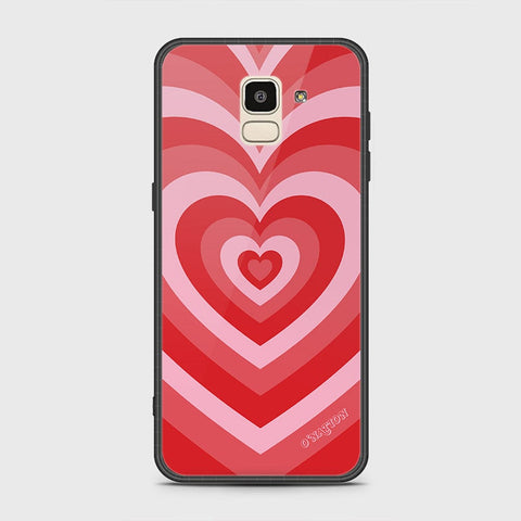 Samsung Galaxy J6 2018 Cover - O'Nation Heartbeat Series - HQ Ultra Shine Premium Infinity Glass Soft Silicon Borders Case