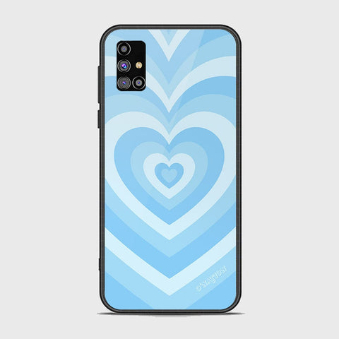 Samsung Galaxy M31s Cover - O'Nation Heartbeat Series - HQ Ultra Shine Premium Infinity Glass Soft Silicon Borders Case