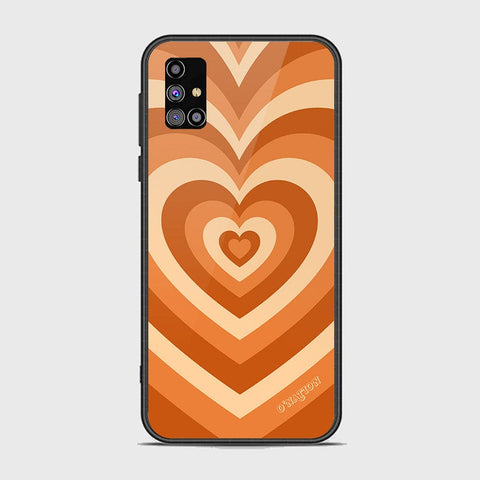 Samsung Galaxy M31s Cover - O'Nation Heartbeat Series - HQ Ultra Shine Premium Infinity Glass Soft Silicon Borders Case