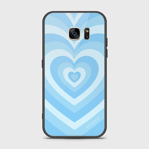 Samsung Galaxy S7 Cover- O'Nation Heartbeat Series - HQ Ultra Shine Premium Infinity Glass Soft Silicon Borders Case