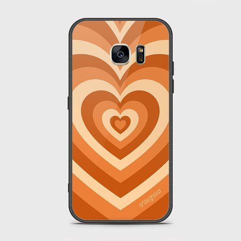 Samsung Galaxy S7 Cover- O'Nation Heartbeat Series - HQ Ultra Shine Premium Infinity Glass Soft Silicon Borders Case