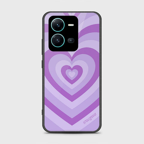 Vivo V25 5G Cover- O'Nation Heartbeat Series - HQ Ultra Shine Premium Infinity Glass Soft Silicon Borders Case
