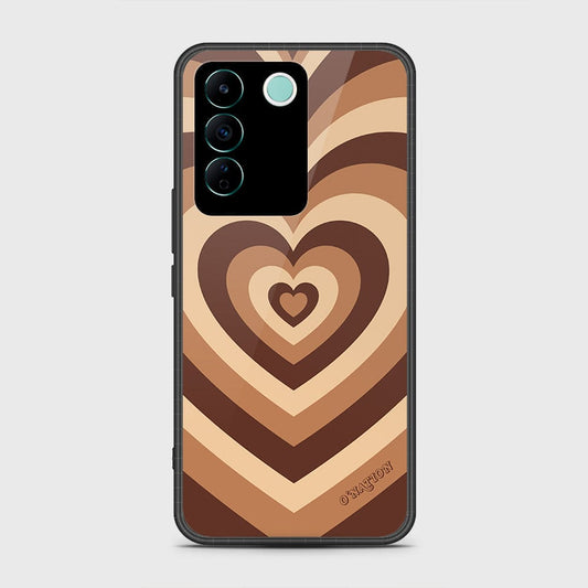 Vivo V27e Cover- O'Nation Heartbeat Series - HQ Ultra Shine Premium Infinity Glass Soft Silicon Borders Case