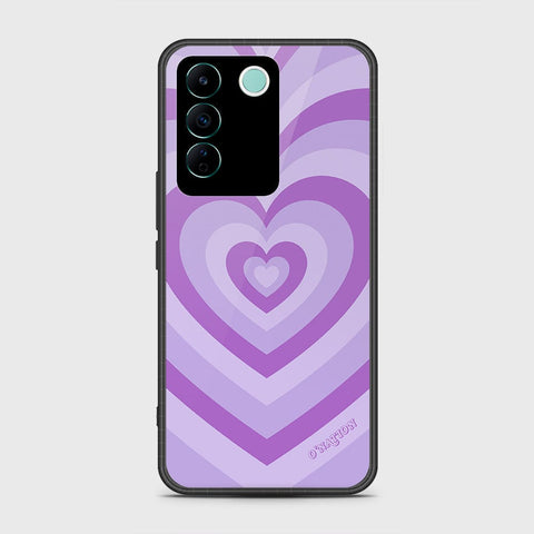 Vivo V27e Cover- O'Nation Heartbeat Series - HQ Ultra Shine Premium Infinity Glass Soft Silicon Borders Case