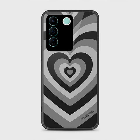 Vivo V27e Cover- O'Nation Heartbeat Series - HQ Ultra Shine Premium Infinity Glass Soft Silicon Borders Case