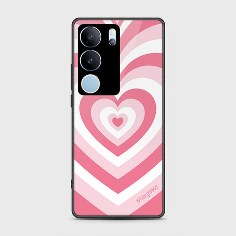 Vivo V29 Cover- O'Nation Heartbeat Series - HQ Ultra Shine Premium Infinity Glass Soft Silicon Borders Case