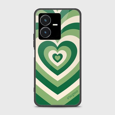 Vivo Y22s Cover- O'Nation Heartbeat Series - HQ Ultra Shine Premium Infinity Glass Soft Silicon Borders Case