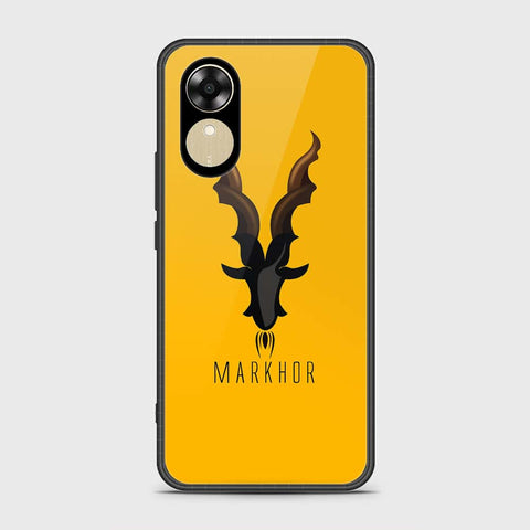Oppo A17k Cover- Markhor Series - HQ Ultra Shine Premium Infinity Glass Soft Silicon Borders Case