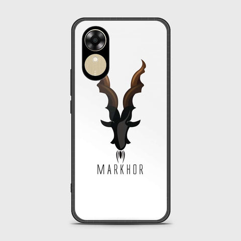 Oppo A17k Cover- Markhor Series - HQ Ultra Shine Premium Infinity Glass Soft Silicon Borders Case