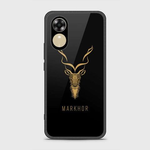 Oppo A17k Cover- Markhor Series - HQ Ultra Shine Premium Infinity Glass Soft Silicon Borders Case