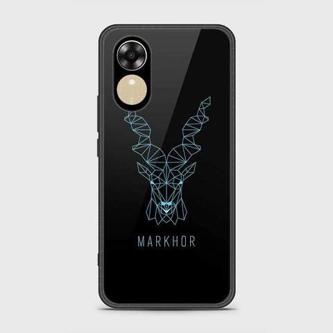 Oppo A17k Cover- Markhor Series - HQ Ultra Shine Premium Infinity Glass Soft Silicon Borders Case
