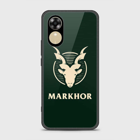 Oppo A17k Cover- Markhor Series - HQ Ultra Shine Premium Infinity Glass Soft Silicon Borders Case