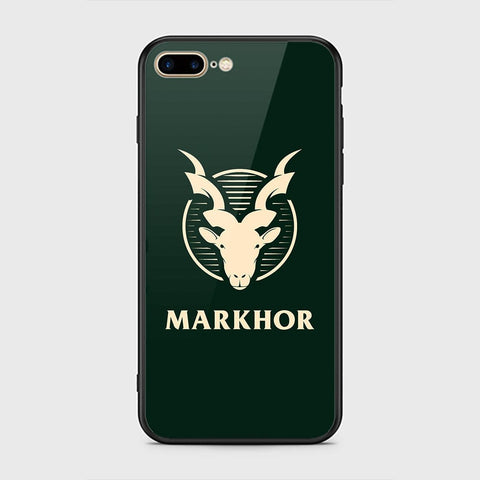 iPhone 8 Plus / 7 Plus Cover - Markhor Series - HQ Ultra Shine Premium Infinity Glass Soft Silicon Borders Case