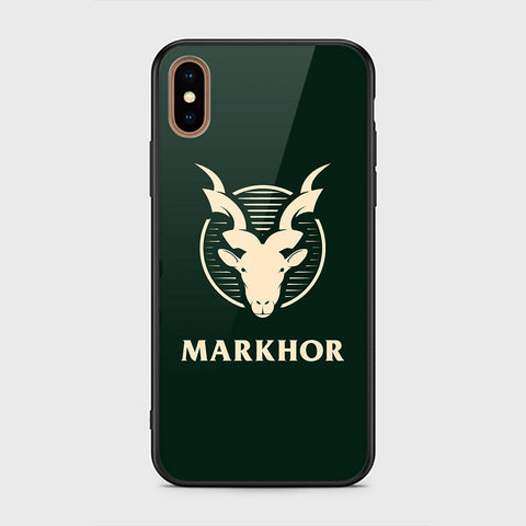 iiPhone XS / X Cover - Markhor Series - HQ Ultra Shine Premium Infinity Glass Soft Silicon Borders Case