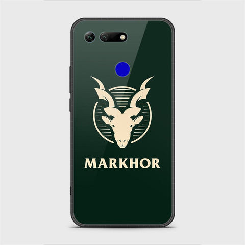 Huawei Honor View 20 Cover - Markhor Series - HQ Ultra Shine Premium Infinity Glass Soft Silicon Borders Case