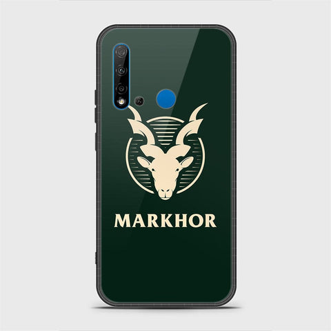 Huawi P20 Lite 2019 Cover - Markhor Series - HQ Ultra Shine Premium Infinity Glass Soft Silicon Borders Case