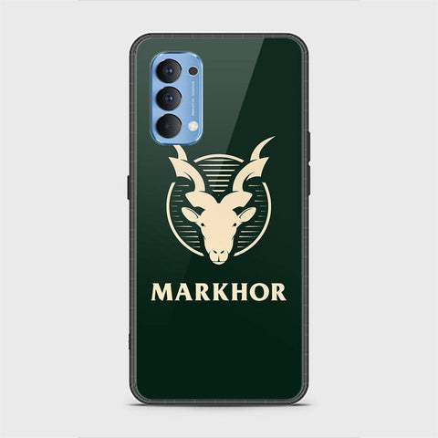 Oppo Reno 4 Cover - Markhor Series - HQ Ultra Shine Premium Infinity Glass Soft Silicon Borders Case