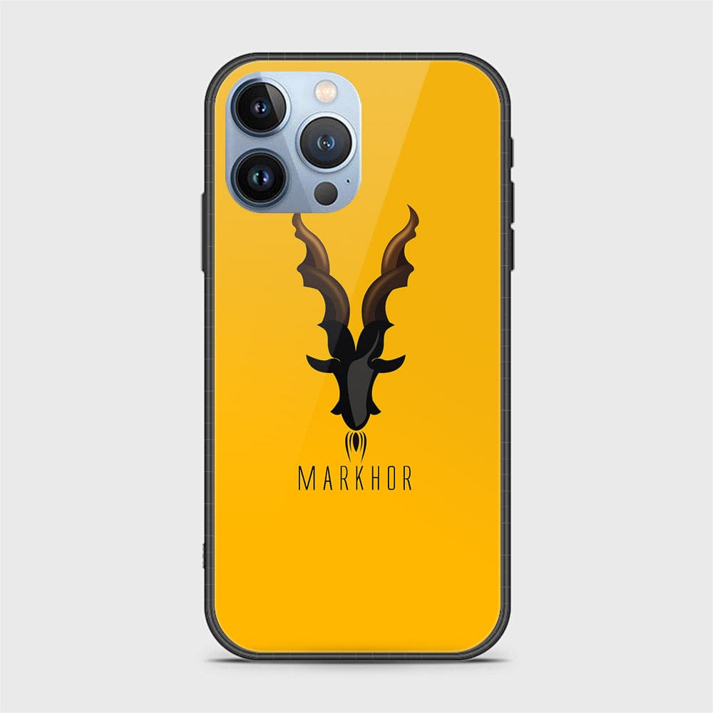 iPhone 14 Pro Max Cover - Markhor Series - HQ Ultra Shine Premium Infinity Glass Soft Silicon Borders Case