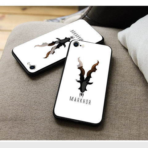 iiPhone XS / X Cover - Markhor Series - HQ Ultra Shine Premium Infinity Glass Soft Silicon Borders Case