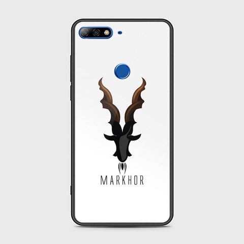 Huawei Y7 Prime 2018 Cover - Markhor Series - HQ Ultra Shine Premium Infinity Glass Soft Silicon Borders Case