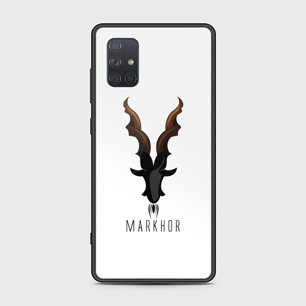 Samsung Galaxy A71 Cover - Markhor Series - HQ Ultra Shine Premium Infinity Glass Soft Silicon Borders Case