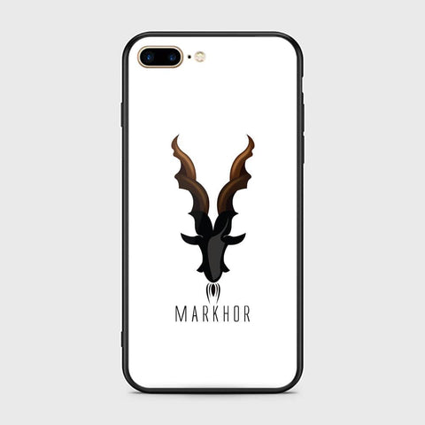 iPhone 8 Plus / 7 Plus Cover - Markhor Series - HQ Ultra Shine Premium Infinity Glass Soft Silicon Borders Case