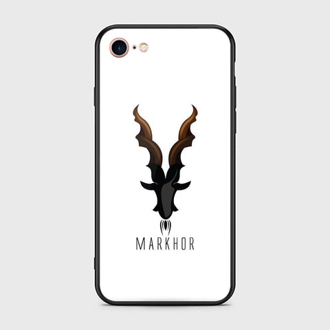 iPhone 8 / 7 Cover - Markhor Series - HQ Ultra Shine Premium Infinity Glass Soft Silicon Borders Case