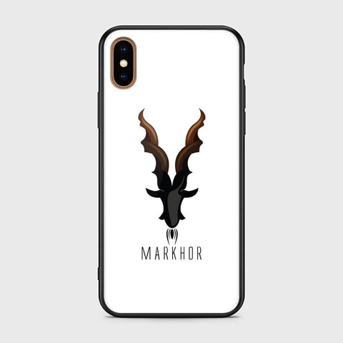 iiPhone XS / X Cover - Markhor Series - HQ Ultra Shine Premium Infinity Glass Soft Silicon Borders Case