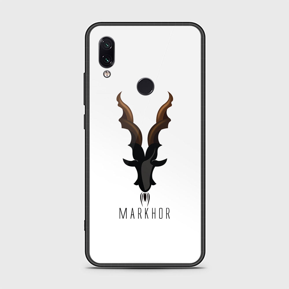 Xiaomi Redmi Note 7 Cover - Markhor Series - HQ Ultra Shine Premium Infinity Glass Soft Silicon Borders Case (Fast Delivery)