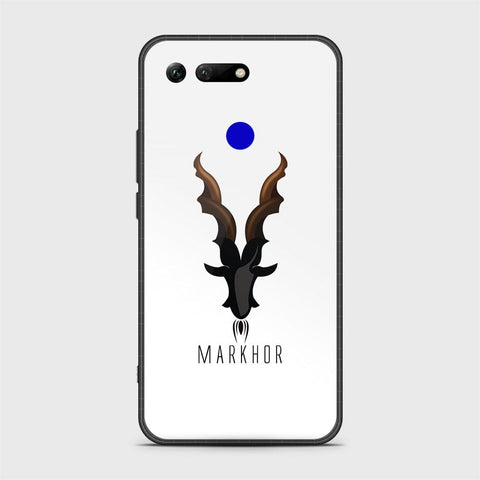 Huawei Honor View 20 Cover - Markhor Series - HQ Ultra Shine Premium Infinity Glass Soft Silicon Borders Case